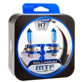 Автомобильная галогенная лампа MTF H7 12v 55w - Palladium (Комплект, 2 шт.) HPA1207
